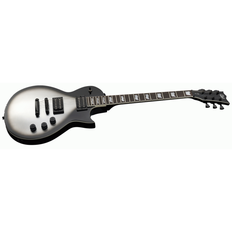 ESP LTD EC-256 Electric Guitar Silver Sunburst Teardrop Finish — view 3