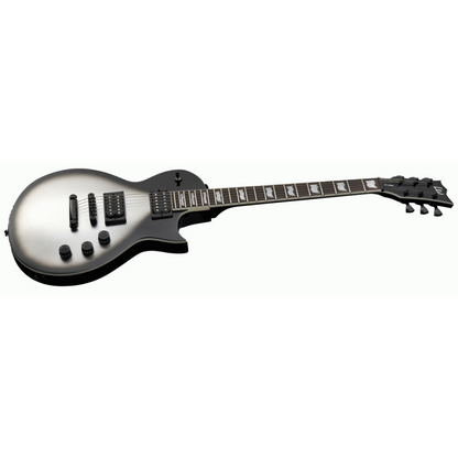 ESP LTD EC-256 Electric Guitar Silver Sunburst Teardrop Finish — view 3