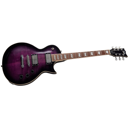 LTD EC-256FM Electric Guitar - See Thru Purple Burst, Flamed Maple Top, Mahogany Body, ESP Designed LH-150 Pickups, 22 Frets — view 3