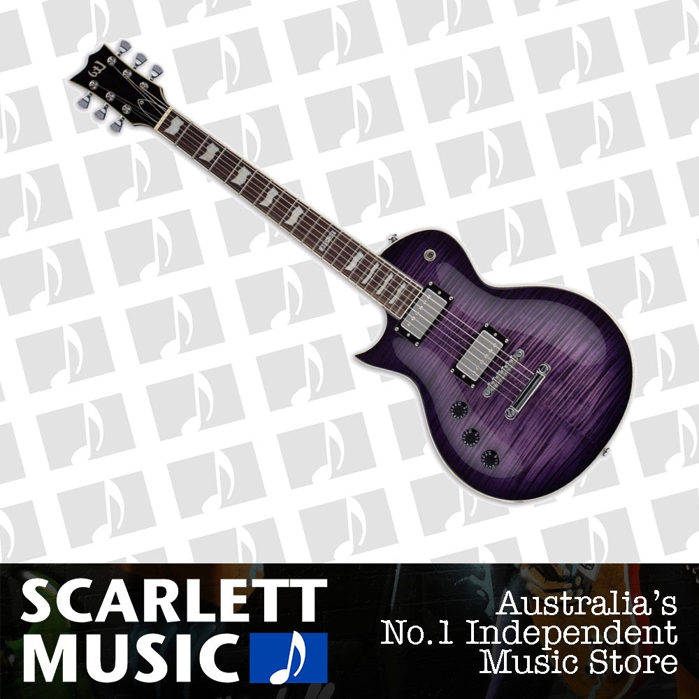 ESP LTD EC-256 In See Thru Purple Sunburst (Left Handed) — view 2