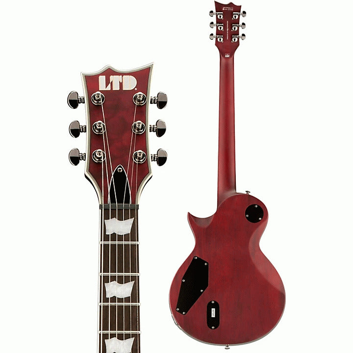 ESP LTD Ec 401 Qm See Thru Black Cherry Electric Guitar — view 2