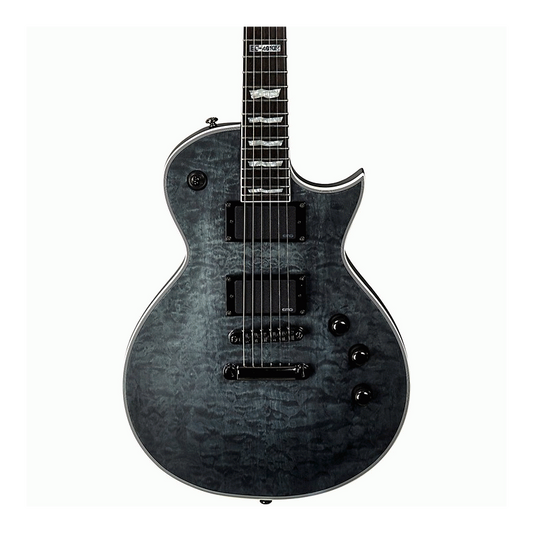 ESP LTD EC-401 QM See Thru Black Electric Guitar with EMG 81/60 Active Pickups