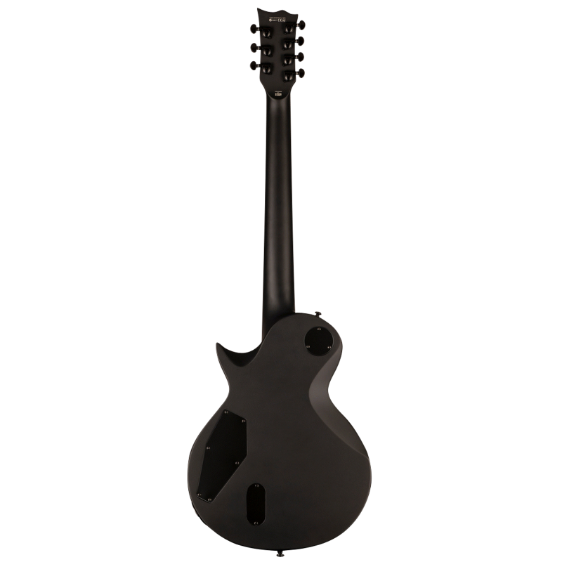 LTD EC-407 Black Satin 7-String Guitar with EMG 81-7H/60-7H Active Electronics — view 2