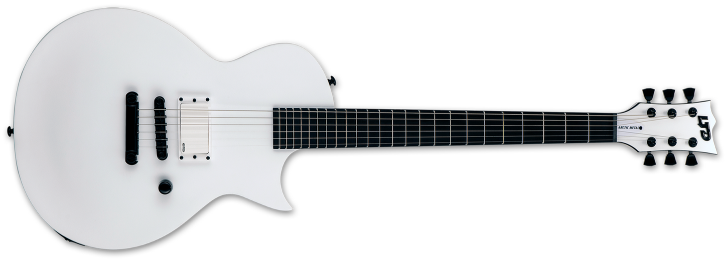 ESP LTD Eclipse Arctic Metal Series Snow White Satin