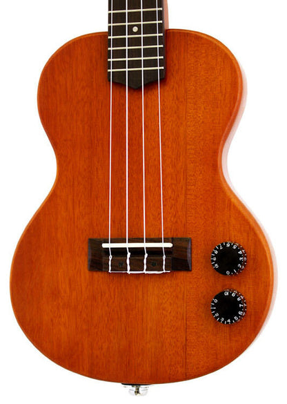 Leolani Solid Body Electric Ukulele with Mahogany Body and Gigbag — view 3