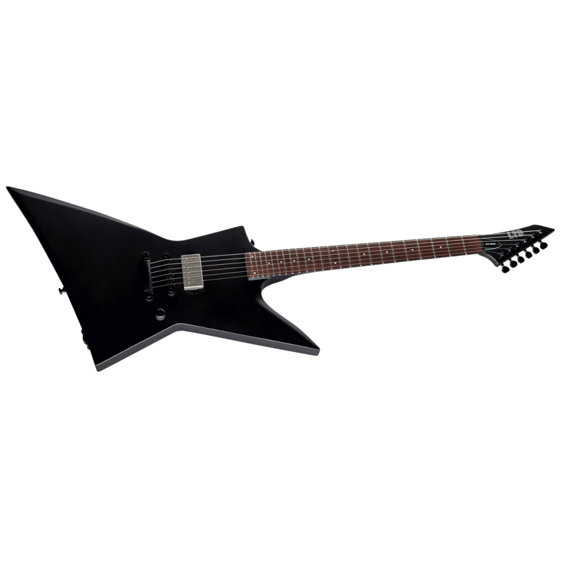 LTD EX-201 Black Satin Electric Guitar with Mahogany Body and Roasted Jatoba Fingerboard — view 3