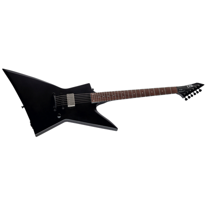 LTD EX-201 Black Satin Electric Guitar with Mahogany Body and Roasted Jatoba Fingerboard — view 3