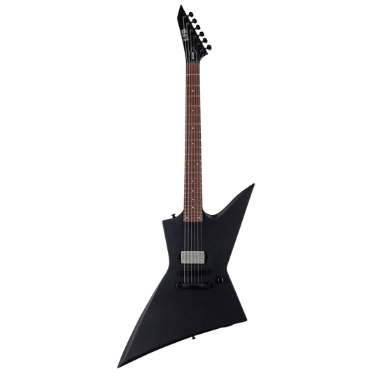 LTD EX-201 Black Satin Electric Guitar with Mahogany Body and Roasted Jatoba Fingerboard