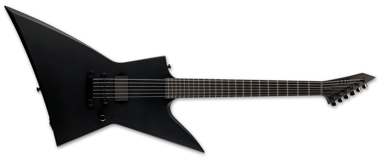 ESP LTD EX Black Metal Series Electric Guitar Black Satin