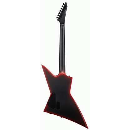 ESP LTD EXL-7 Baritone Black Metal Red Satin Guitar — view 3