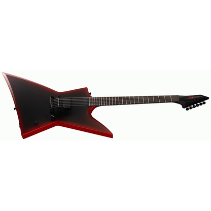 ESP LTD EXL Black Metal Electric Guitar - Red Satin Finish — view 2