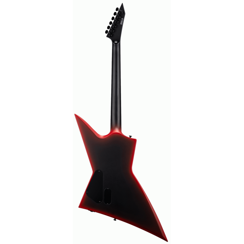 ESP LTD EXL Black Metal Electric Guitar - Red Satin Finish — view 3