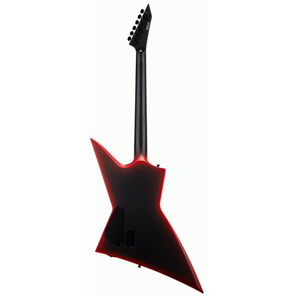 ESP LTD EXL Black Metal Electric Guitar - Red Satin Finish — view 3
