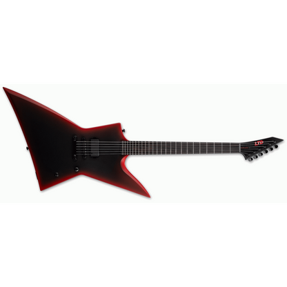 ESP LTD EXL Black Metal Electric Guitar - Red Satin Finish — view 4