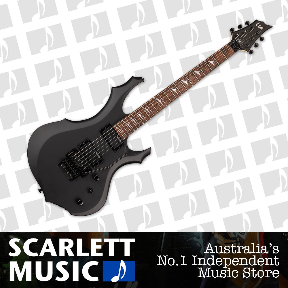 ESP LTD F-200 Electric Guitar Black Satin — view 2