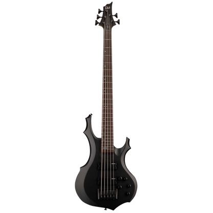 LTD F-205 5-String Bass Guitar Black Satin Finish