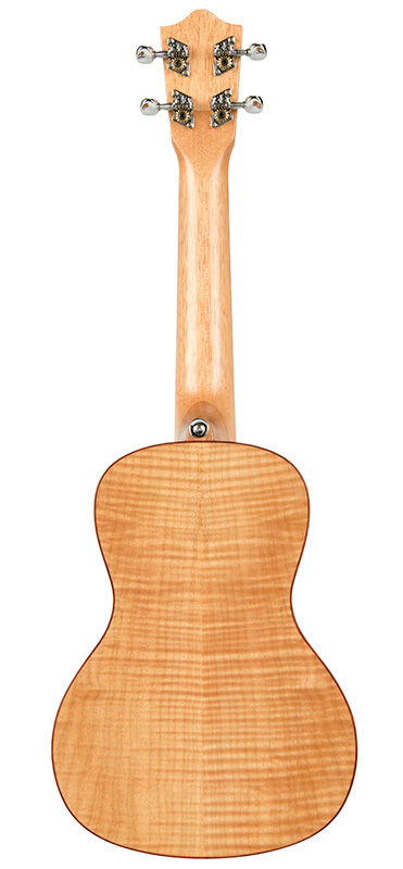 Lanikai Flamed Maple Series Concert Ukulele with Padded Gig Bag, Natural Satin Finish — view 2