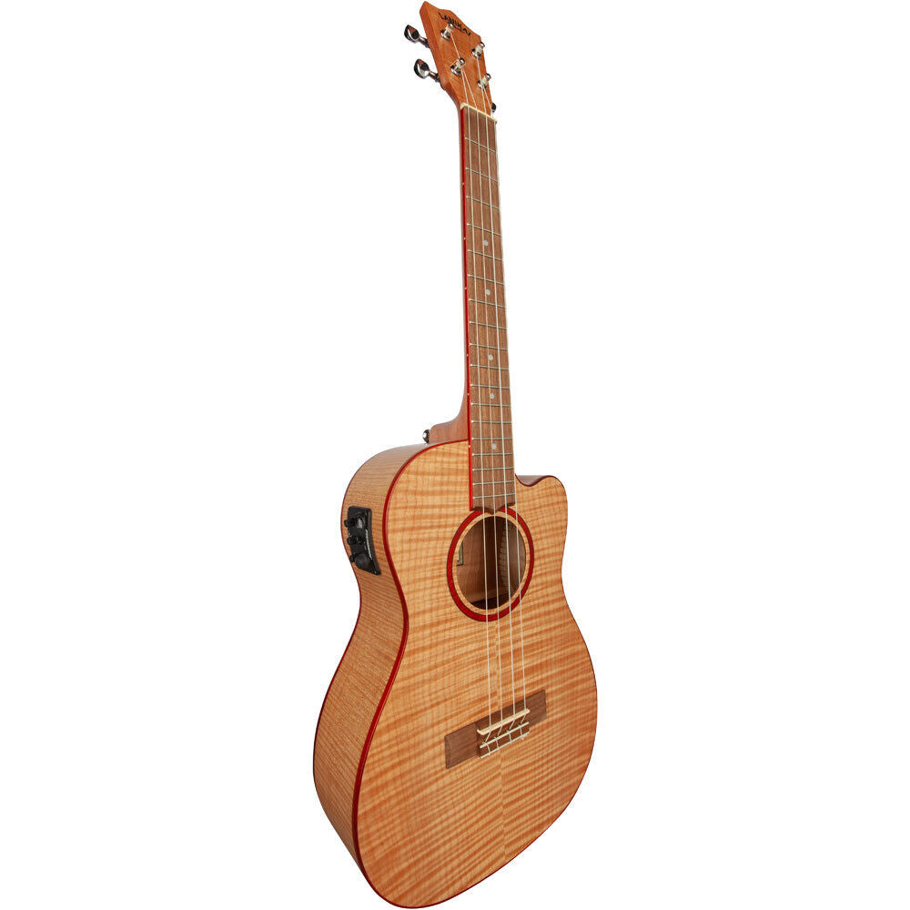 Lanikai Flamed Maple Series Baritone AC/EL Ukulele with Fishman Kula Preamp and Gig Bag — view 3