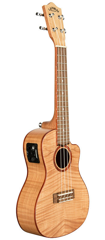 Lanikai Flamed Maple Concert AC/EL Ukulele with Kula Preamp and Gig Bag — view 3