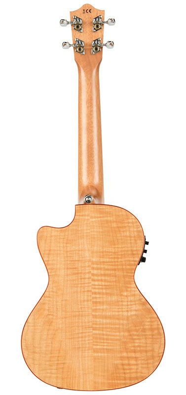 Lanikai Flamed Maple Series Tenor AC/EL Ukulele with Kula Preamp and Gig Bag — view 2