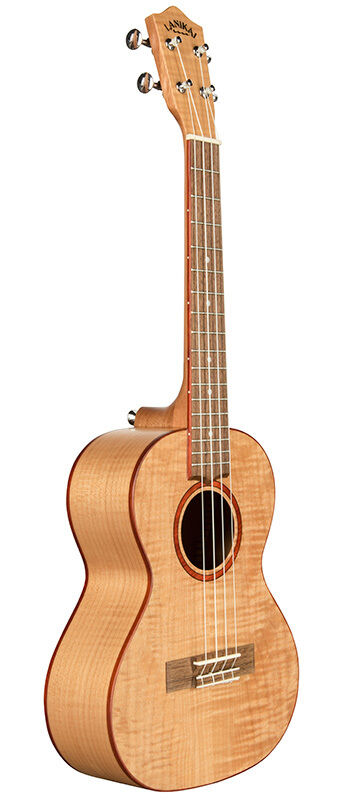Lanikai Flamed Maple Series Tenor Ukulele with Padded Gig Bag, Natural Satin Finish — view 3
