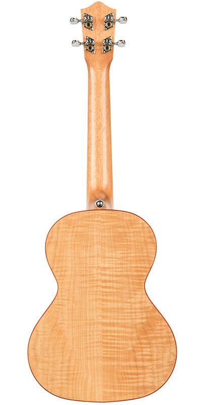 Lanikai Flamed Maple Series Tenor Ukulele with Padded Gig Bag, Natural Satin Finish — view 2