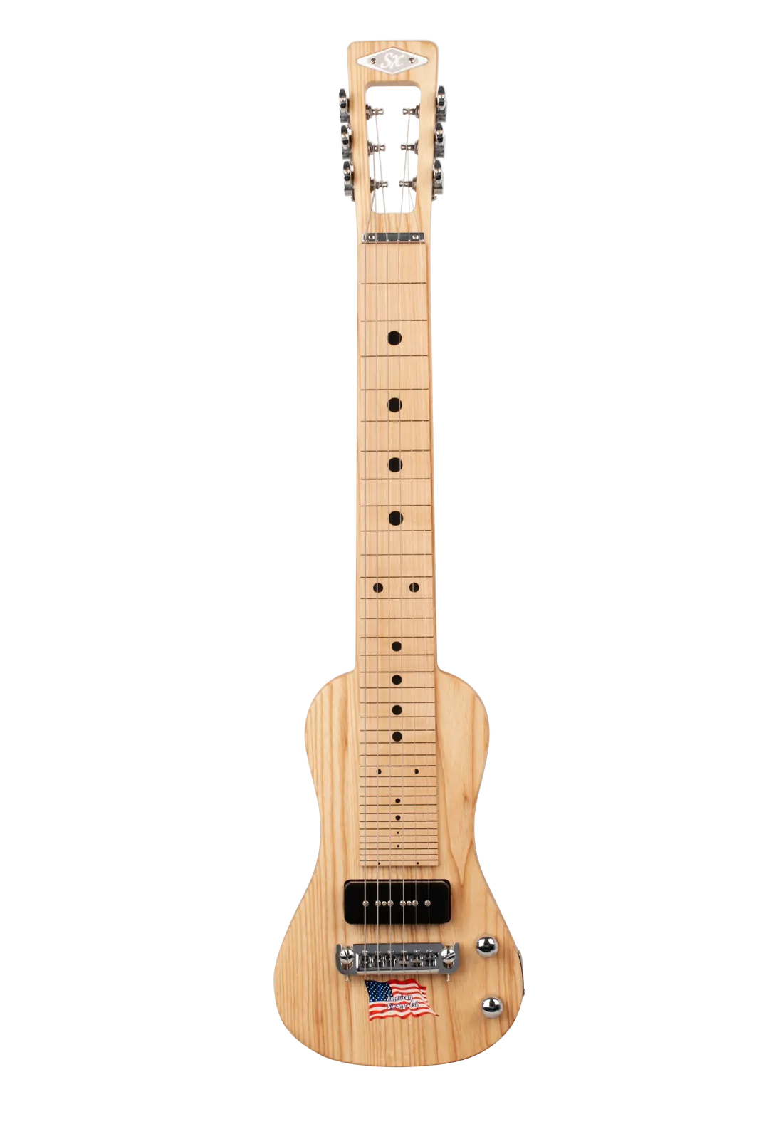 SX Ash Series LG22N 6-String Lap Steel Guitar Natural with Bag