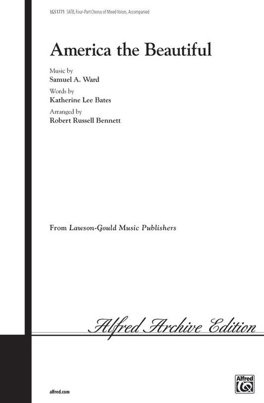 America the Beautiful SATB Choral Sheet Music