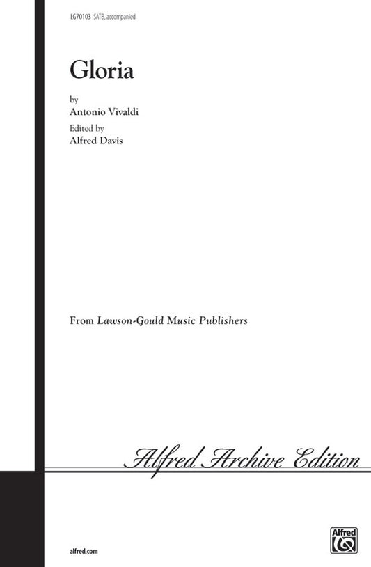 Gloria SATB Arr Davis