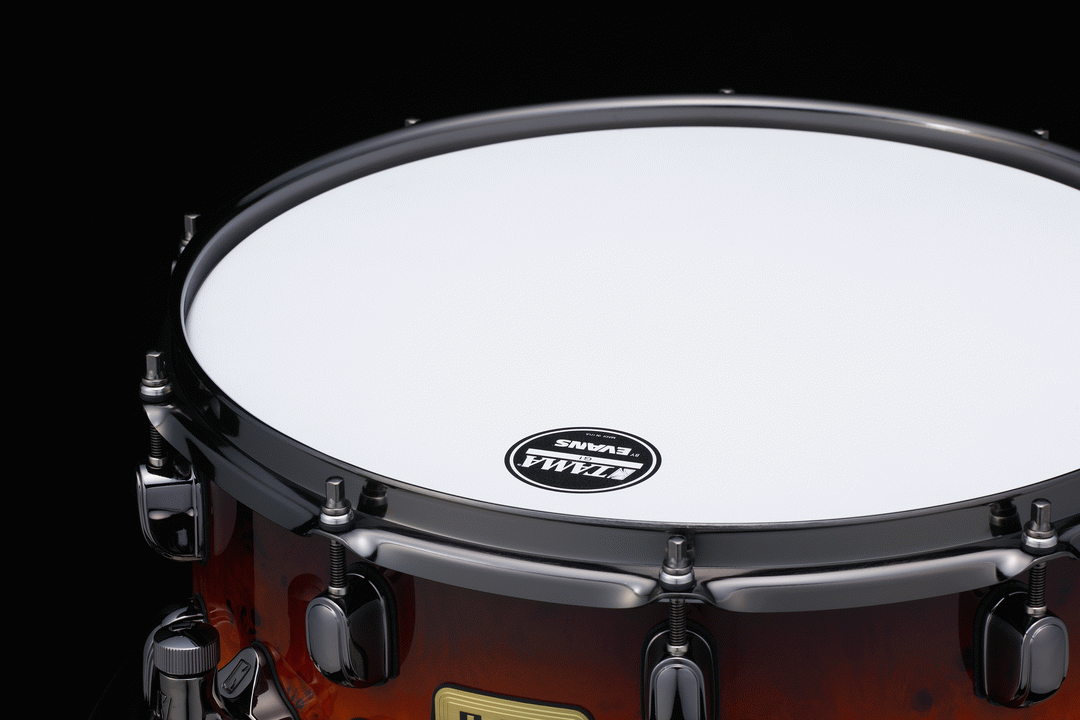 TAMA LGK146 ASF SLP Limited Edition 14x6 G-Kapur Snare Drum with Mappa Burl and Black Nickel Hardware