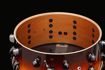 TAMA LGK146 ASF SLP Limited Edition 14x6 G-Kapur Snare Drum with Mappa Burl and Black Nickel Hardware