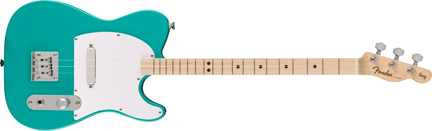 Loog x Fender Telecaster 3 String Electric Guitar Seafoam Green