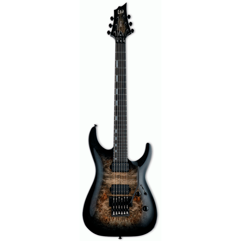LTD H-1001 FR Black Natural Burst Electric Guitar with Seymour Duncan Pickups and Floyd Rose Bridge