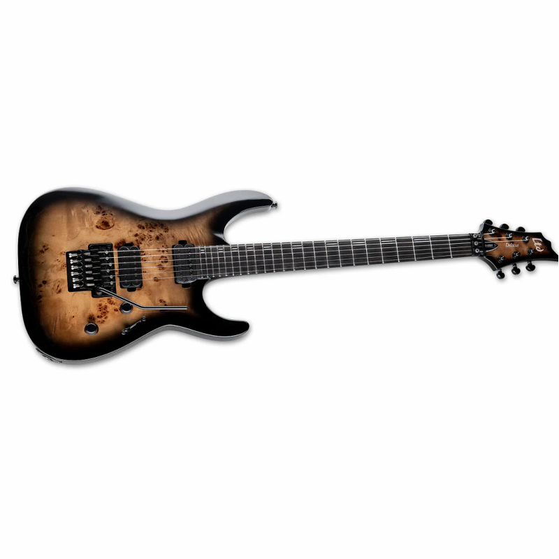LTD H-1001 FR Black Natural Burst Electric Guitar with Seymour Duncan Pickups and Floyd Rose Bridge — view 3