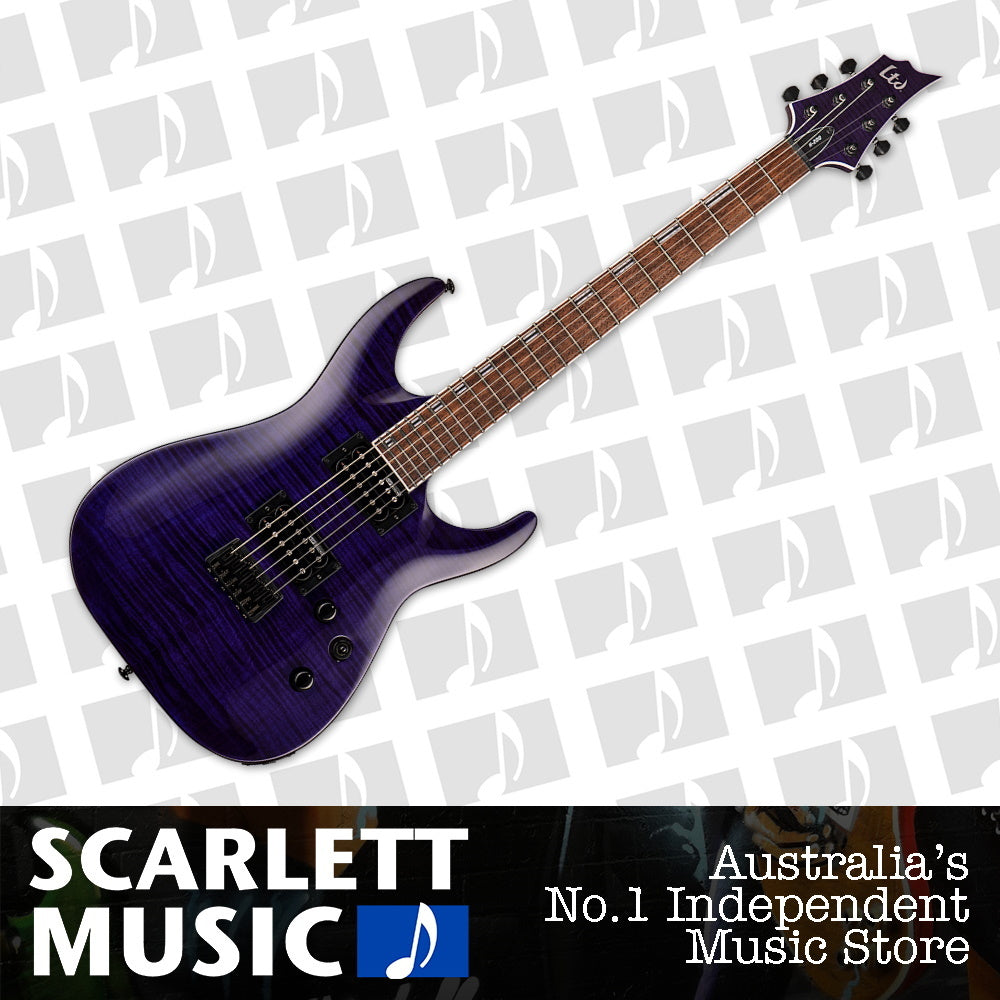 ESP LTD H-200 Electric Guitar See Thru Purple — view 2