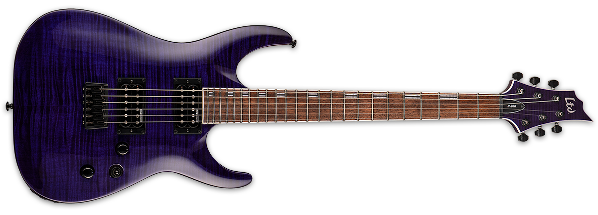 ESP LTD H-200 Electric Guitar See Thru Purple