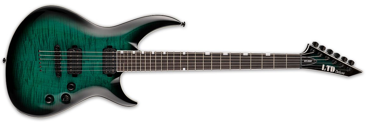 ESP LTD H3-1000 Electric Guitar Black Turquoise Burst