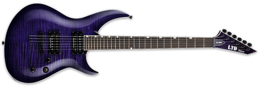ESP LTD H3-1000 Qm See Thru Purple Sunburst Electric Guitar