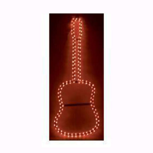 MBT Lighting GL3RD Guitar Shaped Red Rope Strip Lighting