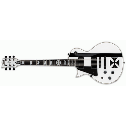 LTD James Hetfield Iron Cross Signature Electric Guitar - Snow White Finish