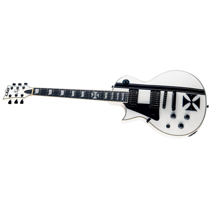 LTD James Hetfield Iron Cross Signature Electric Guitar - Snow White Finish — view 3
