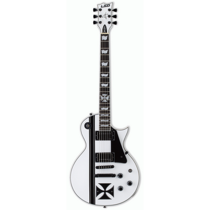 LTD James Hetfield Iron Cross Electric Guitar Snow White Finish