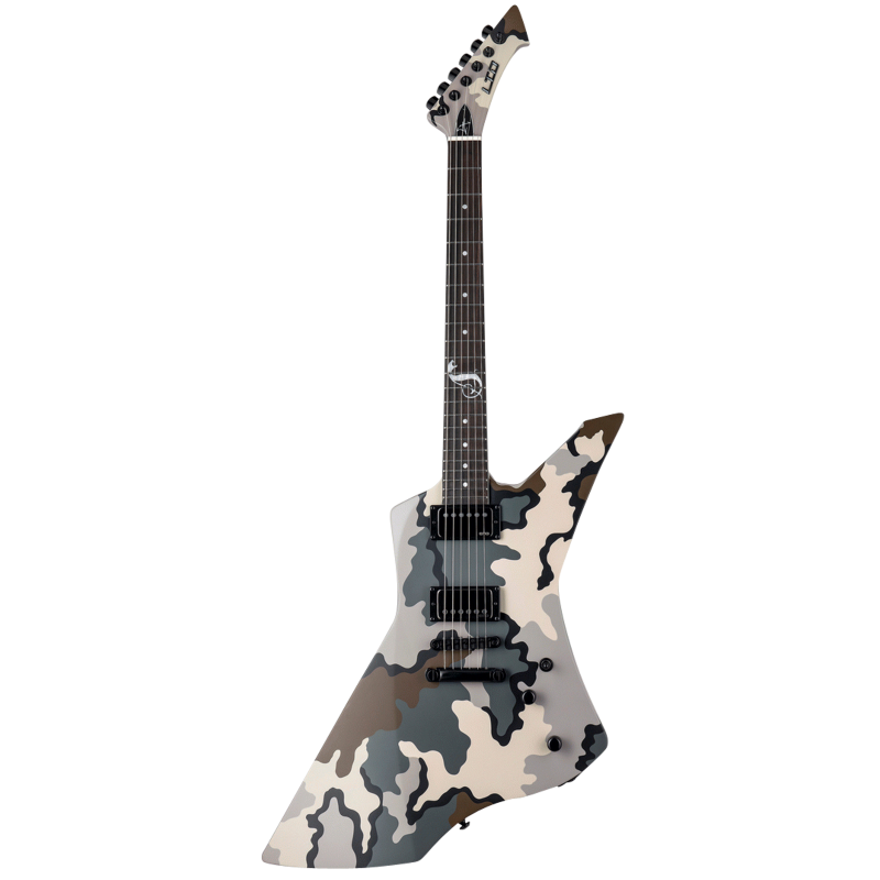 LTD James Hetfield Snakebyte Camo Electric Guitar with Hardshell Case