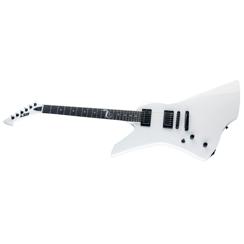 LTD James Hetfield Snakebyte White Left Handed Guitar — view 3