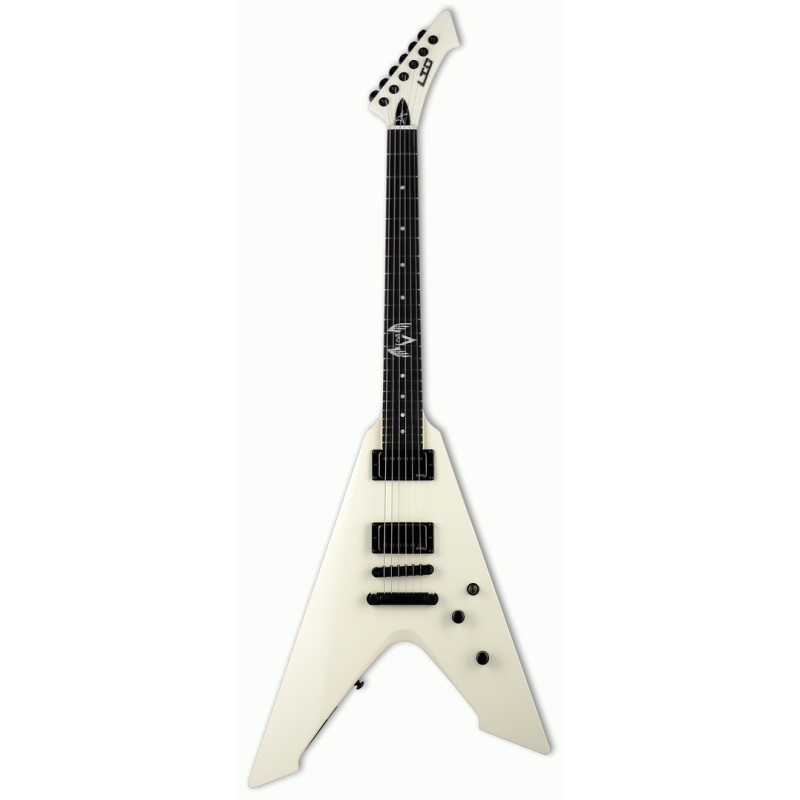LTD James Hetfield Vulture Olympic White Electric Guitar