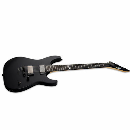 LTD Jeff Ling Signature JL-600 Electric Guitar, Satin Black, Alder Body, Macassar Ebony Fingerboard, EMG Pickups, 24 Extra-Jumbo Frets — view 3