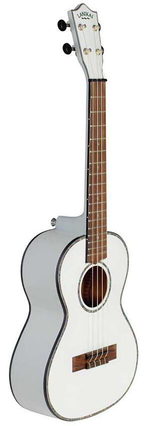 Lanikai Julia Michaels Signature Tenor Ukulele White Pearl Finish with Gig Bag — view 2