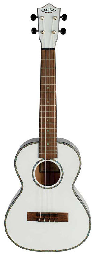 Lanikai Julia Michaels Signature Tenor Ukulele White Pearl Finish with Gig Bag