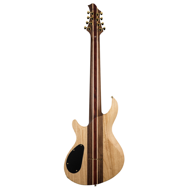 LTD Javier Reyes JR-608 Signature Guitar - 8-String, Walnut/Maple Neck, Macassar Ebony Fingerboard, Faded Blue Sunburst Finish — view 2