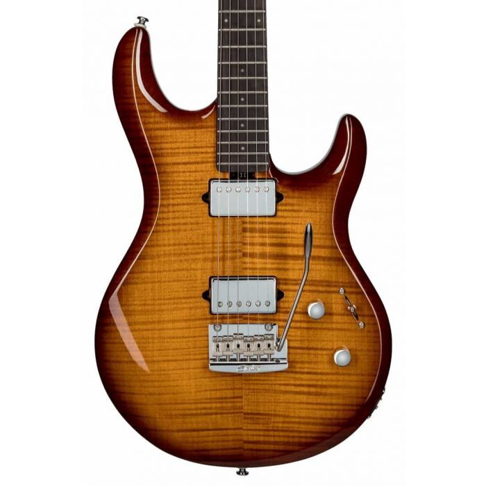 Sterling by Music Man SBMM Luke LK100, Hazel Burst Electric Guitar — view 2